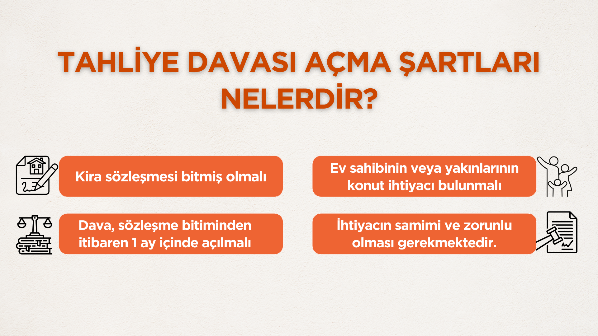 EV SAHİBİNİN İHTİYACI NEDENİYLE TAHLİYE DAVASI